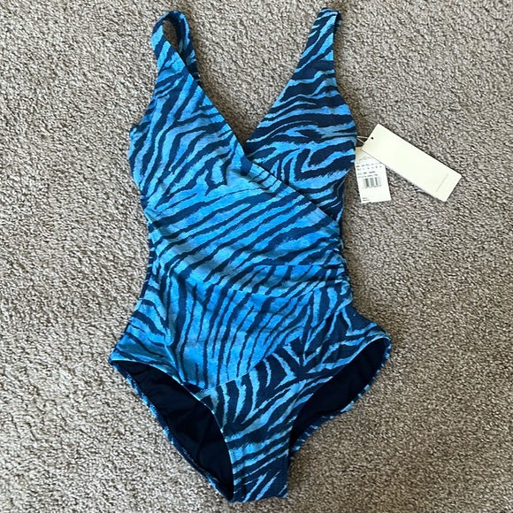 Profile By Gottex Other - Profile by Gottex Nordstrom Blue Pattern One-Piece, NWT